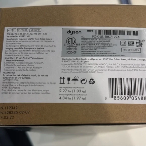 New sealed Dyson Air straight hair styling tool rose gold - Picture 4 of 4